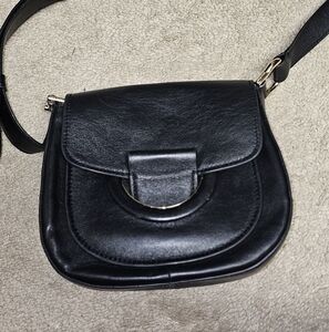 Cole Haan Black Leather  Crossbody Bag